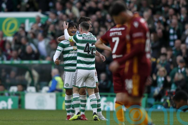 Reo Hatate sends Celtic back to Premiership summit with win over Motherwell