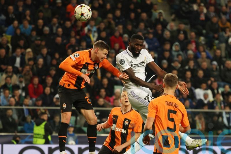 Shakhtar Donetsk denied late on by Antonio Rudiger goal for Real Madrid