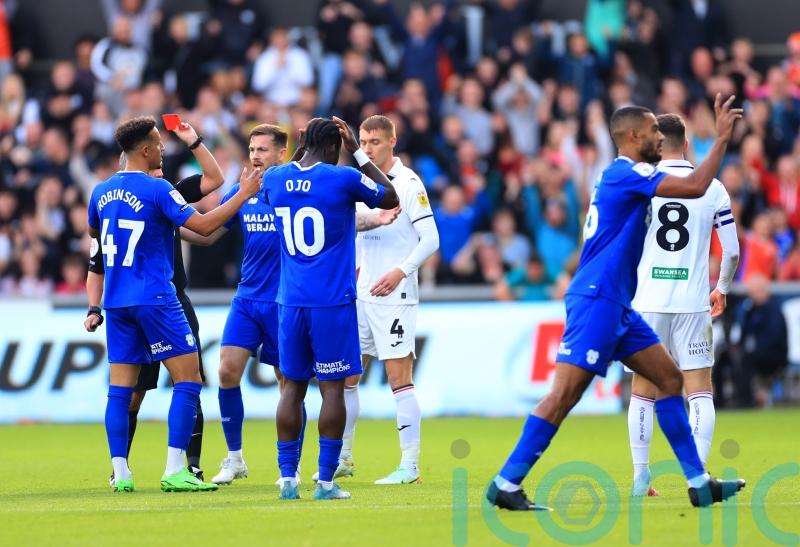Cardiff without banned Callum Robinson after derby dismissal