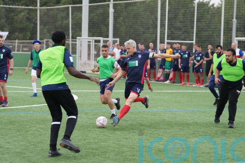 Three Lions land first blow against France with supporters&rsquo; seven-a-side win