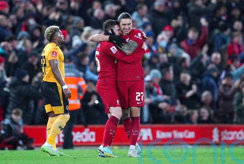 Liverpool make unconvincing start to FA Cup defence with draw against Wolves