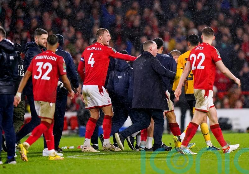 Nottingham Forest and Wolves charged by FA after Carabao Cup brawl
