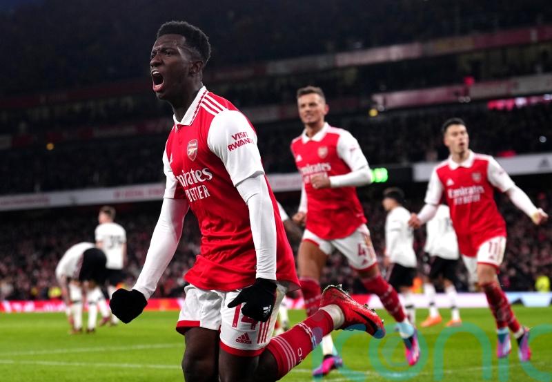Eddie Nketiah nets late winner as Arsenal beat Man Utd in Emirates thriller