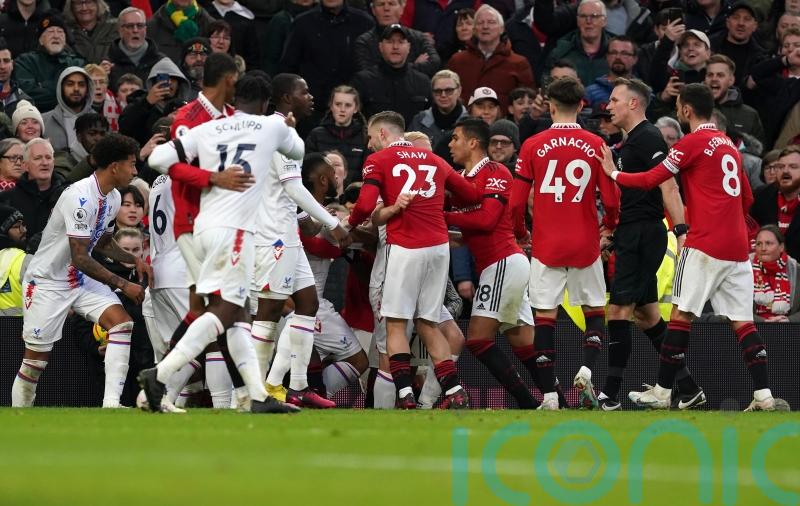 Man Utd and Crystal Palace both fined &pound;55,000 for failing to control players