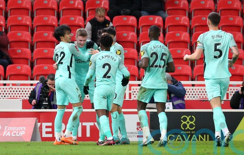 Evan Ferguson goal sinks Stoke and carries Seagulls into last eight of FA Cup