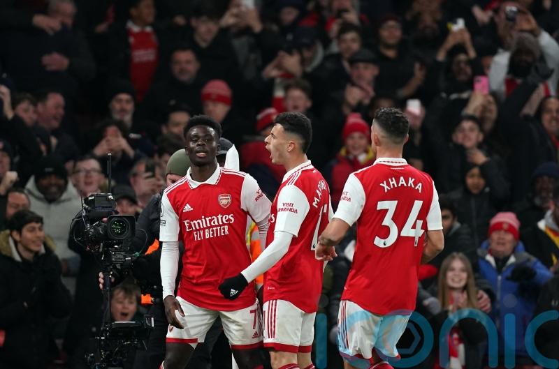 Arsenal march on at Premier League summit by thrashing Everton