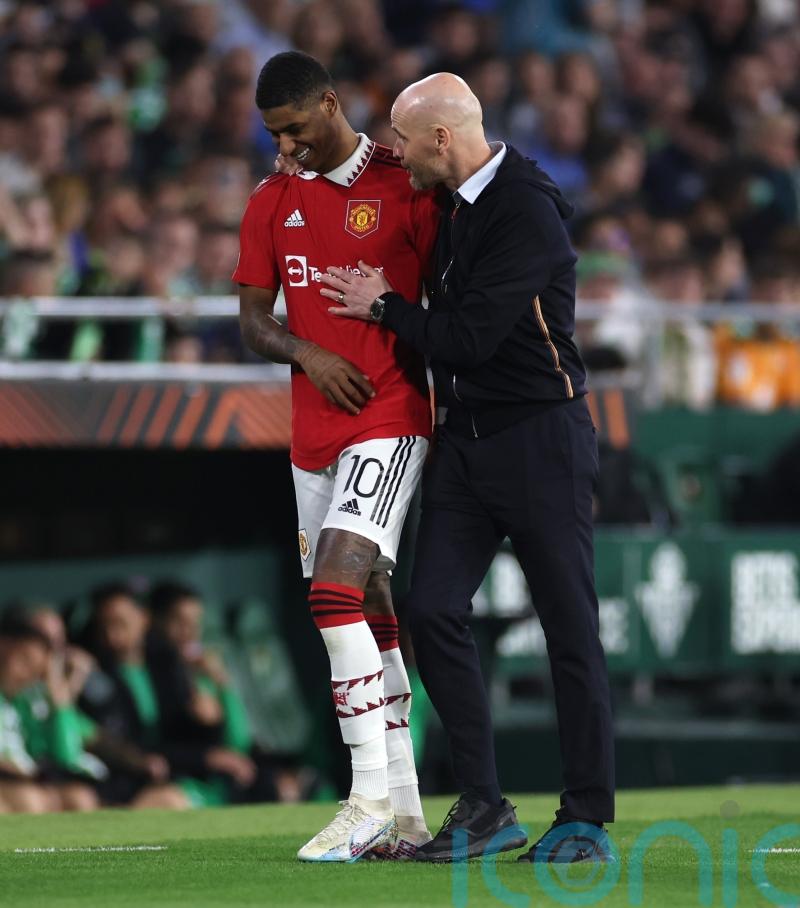 Erik ten Hag praises Marcus Rashford&rsquo;s focus, persistence and quality