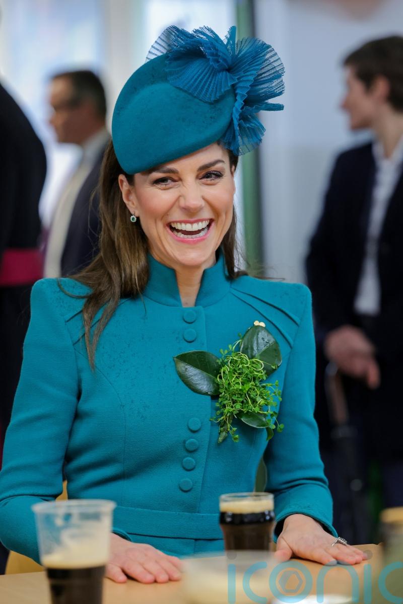 Kate hails Irish Guards&rsquo; &lsquo;glorious sense of humour&rsquo; on St Patrick&rsquo;s Day visit