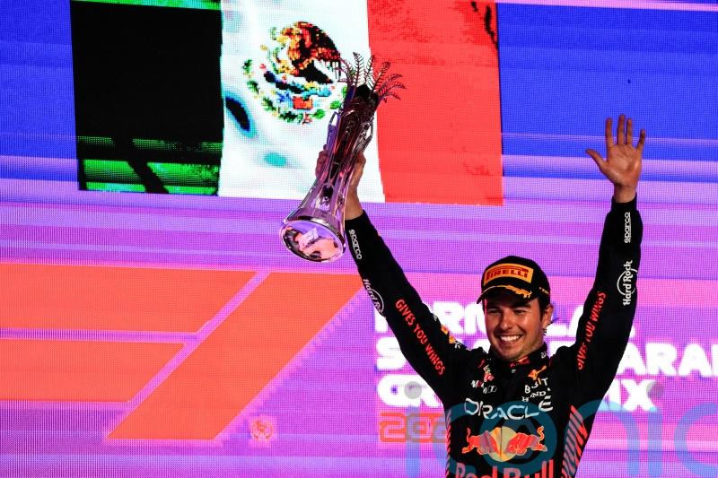 Sergio Perez holds off Red Bull team-mate Max Verstappen to win Saudi Arabian GP