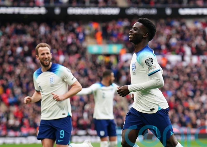 Harry Kane and Bukayo Saka fire England to qualifying victory over Ukraine