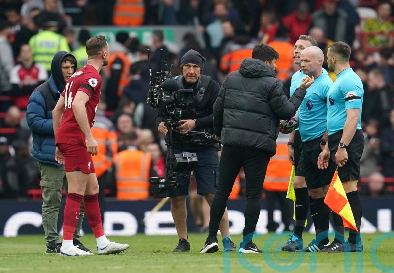 Andy Robertson branded &lsquo;a big baby&rsquo; after clash with linesman at Anfield