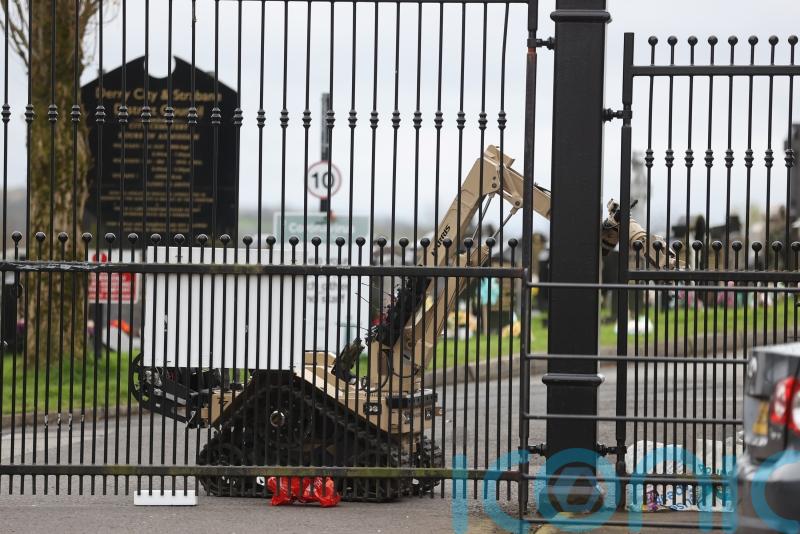 Robots examine 'suspicious object' left in Derry cemetery after Republican commemoration