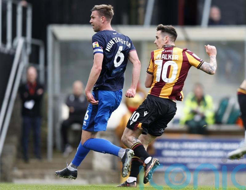 Jamie Walker goal gives Bradford advantage over Carlisle in play-off semi-final