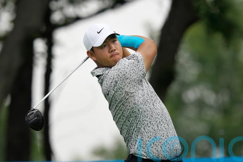 Tom Kim&rsquo;s embarrassing mud moment goes viral on day one of US PGA Championship