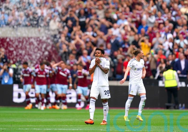 Leeds pushed to brink of relegation after West Ham fight back for victory