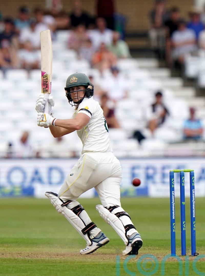 Ellyse Perry a thorn in England&rsquo;s side as rain leads to early tea on opening day