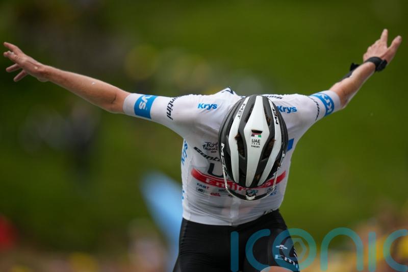 Tadej Pogacar wins stage six of Tour de France as Jonas Vingegaard claims yellow