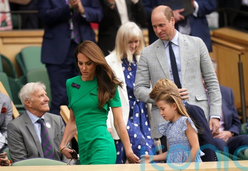 Princess Charlotte watching men&rsquo;s singles final from Royal Box for first time
