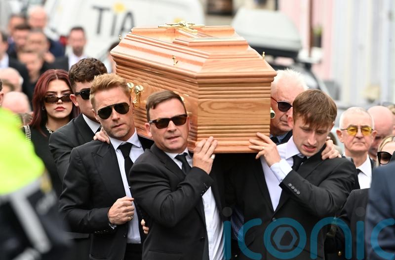 Ronan Keating performs musical tribute at funeral of brother Ciaran