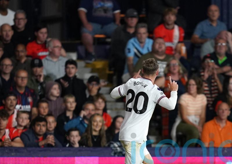 Jarrod Bowen and Kurt Zouma send West Ham top with win at Luton