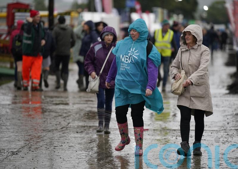 Crowds brave wet and windy weather at National Ploughing Championships