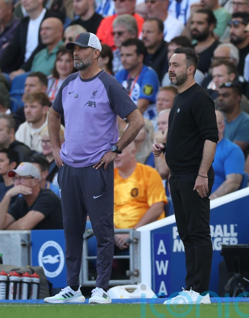 Roberto De Zerbi praises Jurgen Klopp after Brighton&rsquo;s draw with Liverpool