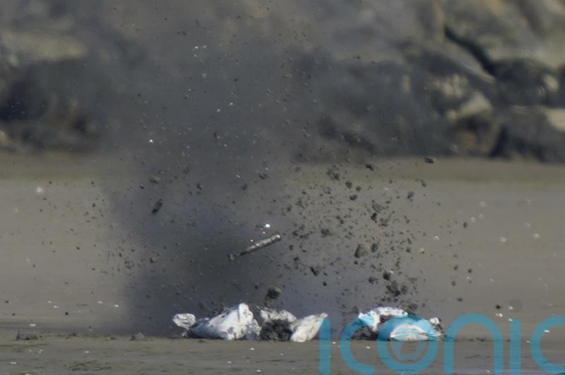Controlled explosion on Irish beach after historical device discovered