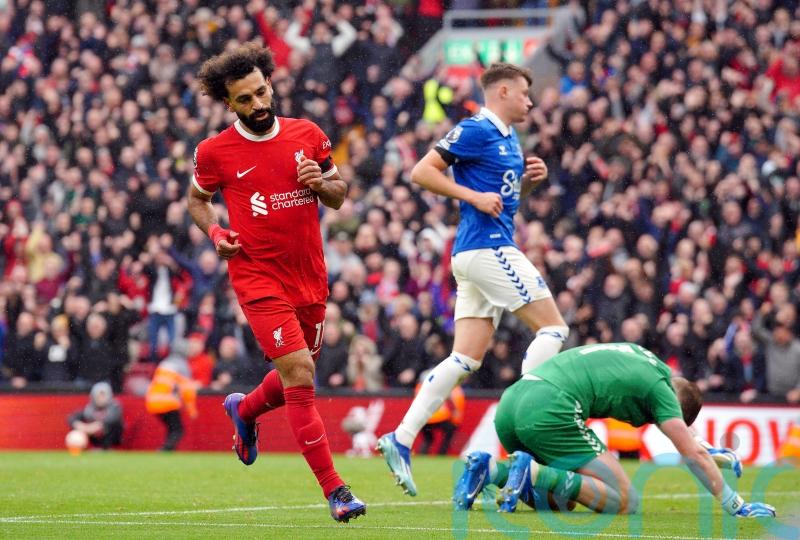 Mohamed Salah&rsquo;s double helps Liverpool to another derby-day success