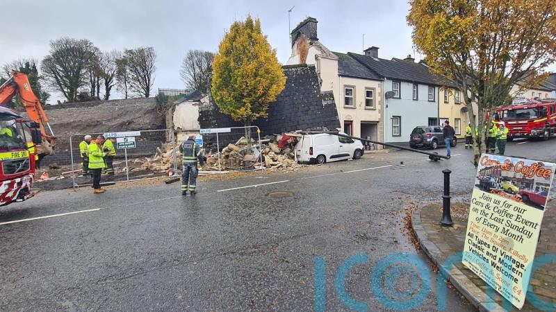 Five taken to hospital after pub collapses into street in Co Mayo village