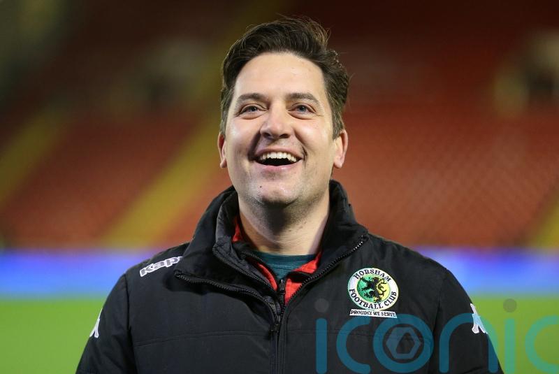 Horsham manager Dominic Di Paola celebrates stunning draw with Barnsley