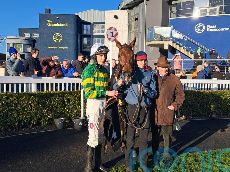 Dinoblue gallops on gamely for Naas success