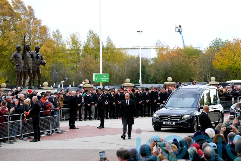Fans turn out to say farewell to Sir Bobby Charlton at his funeral