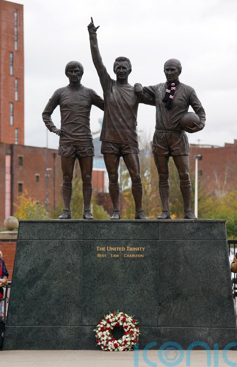 Fans flock to Old Trafford to pay final tribute to Sir Bobby Charlton