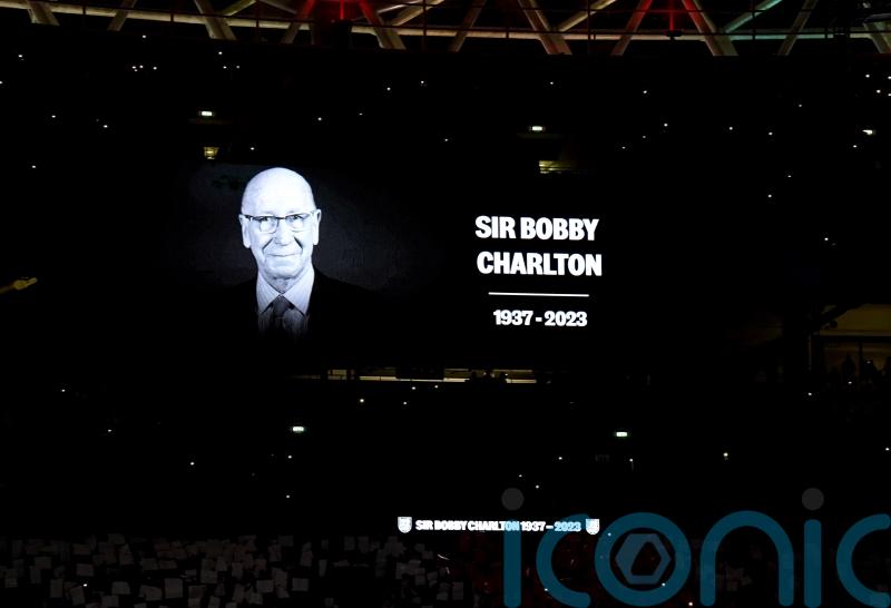 Wembley celebrates life of Sir Bobby Charlton ahead of England&rsquo;s Malta qualifier