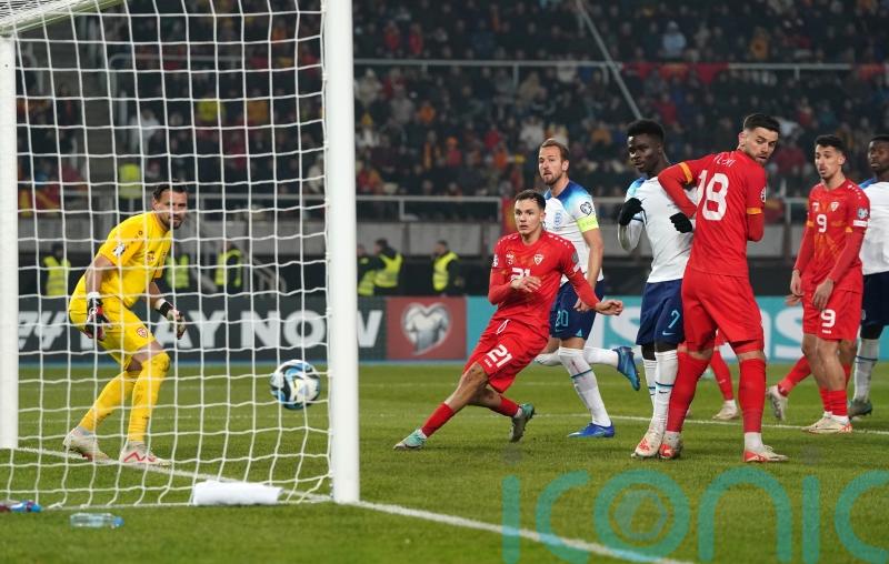 England bring qualifying campaign to lacklustre close with North Macedonia draw