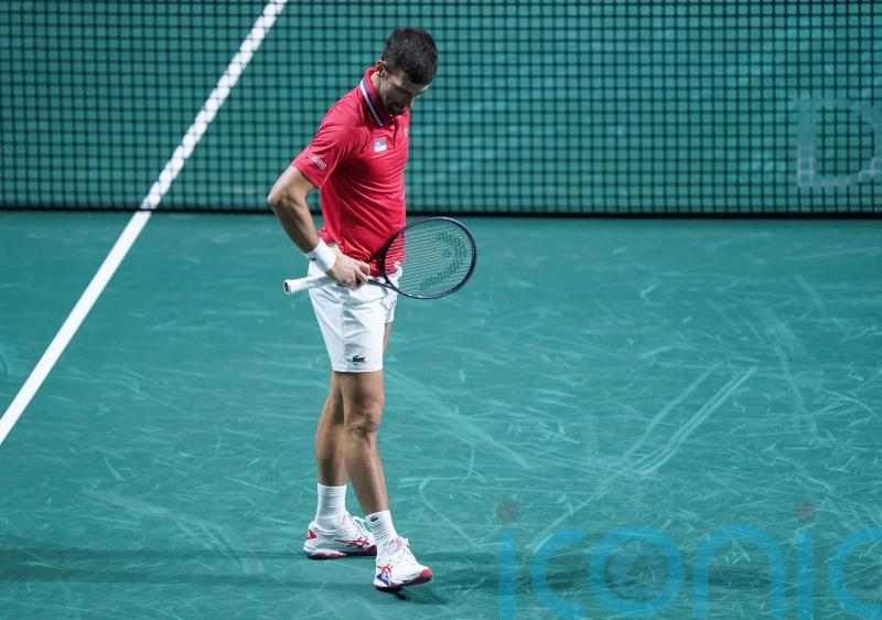 Novak Djokovic left to rue &lsquo;bitter&rsquo; end to season as Serbia beaten in Davis Cup