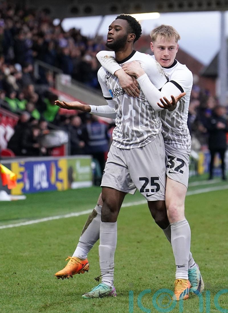 Abu Kamara&rsquo;s goal gives leaders Pompey victory over bottom club Fleetwood