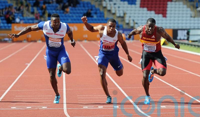 Dwain Chambers, 45, and Gladiators star Nitro enter UK Indoor Championships