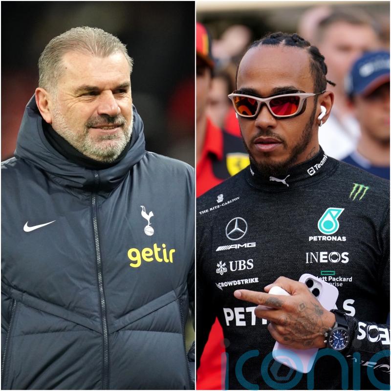 Ange Postecoglou jokes Tottenham missed out on Lewis Hamilton signing