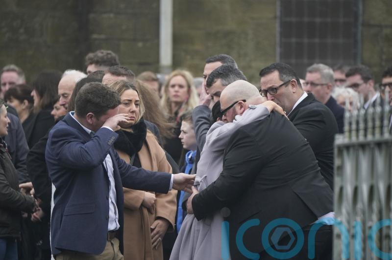 Mourners gather for funeral of six-year-old Matthew Healy