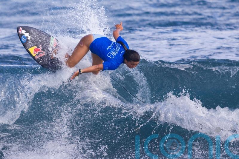 Sky Brown watches her surfing and two-sport Olympic dream come up short