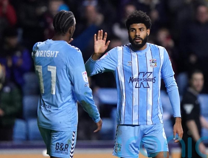 Ellis Simms celebrates first-half hat-trick as five-goal Coventry beat Rotherham