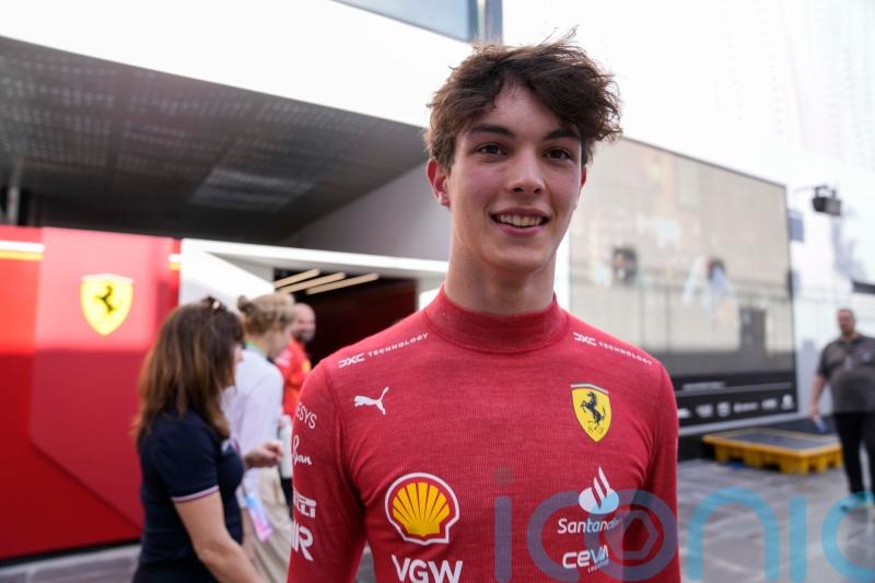 British teen Ollie Bearman 10th in final practice ahead of F1 debut for Ferrari