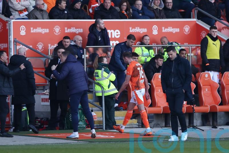 Jordan Rhodes sees red as 10-man Blackpool hold leaders Portsmouth to stalemate