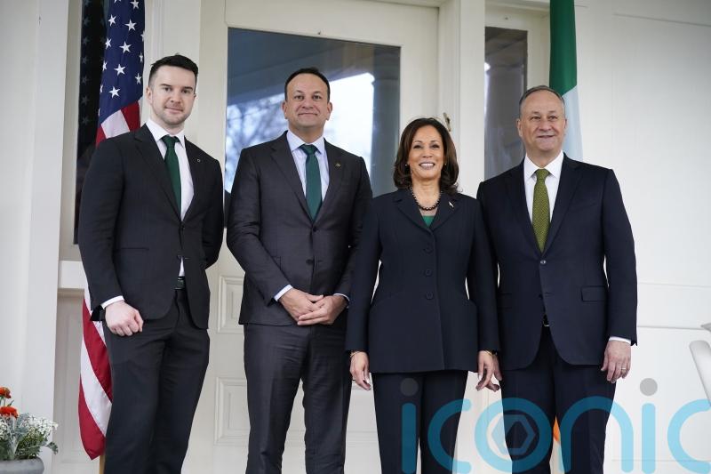 &lsquo;You&rsquo;re our new couple friends&rsquo;, Kamala Harris tells Leo Varadkar and partner