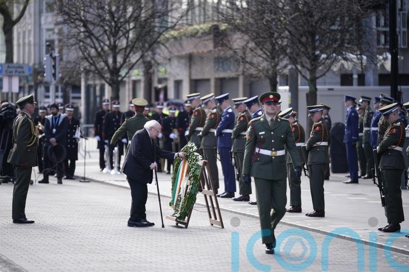 Political leaders gather at GPO for &lsquo;moving&rsquo; Easter Rising ceremony