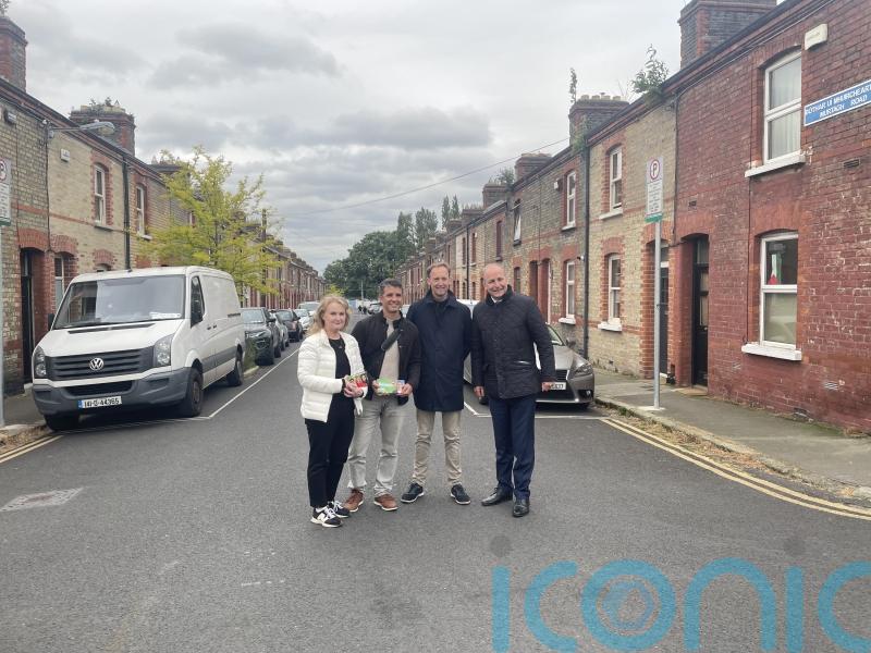 On a canvass with Micheal Martin and Caio Benicio in Dublin city