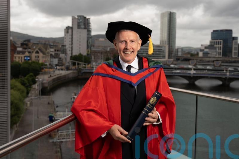Patrick Kielty on his arts doctorate: &lsquo;Cat couldn&rsquo;t believe I got this honour&rsquo;