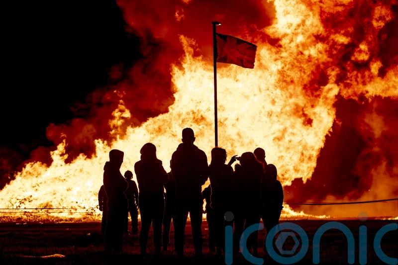 Police investigate NI election posters and flags on bonfires as hate incidents