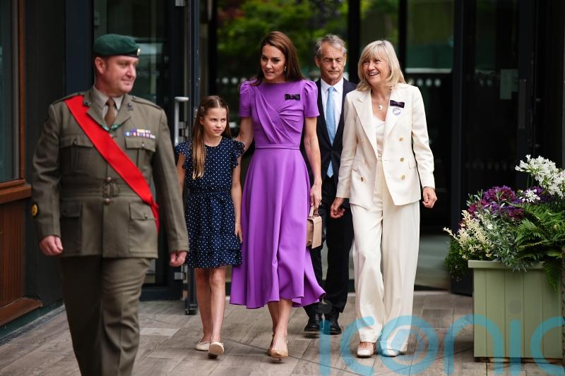 Kate attends Wimbledon men&rsquo;s final with Princess Charlotte